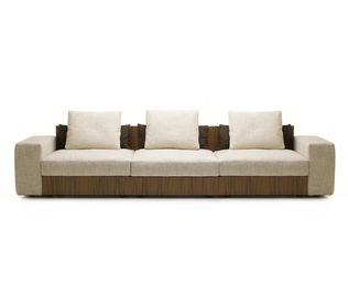Σύγχρονος τμηματικός καναπές συνήθειας με το μαξιλάρι, καναπές καθιστικών υφάσματος/δέρματος
