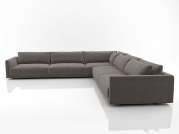 Το Λ διαμόρφωσε τον απλό μεγάλο και μικρό ιταλικό καναπέ μεγέθους/τον καναπέ υφάσματος καθιστικών