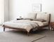 Στερεό ξύλινο κρεβάτι πλατφορμών επίπλων σύγχρονου σχεδίου για το πολυ μέγεθος κρεβατοκάμαρων