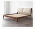 Στερεό ξύλινο κρεβάτι πλατφορμών επίπλων σύγχρονου σχεδίου για το πολυ μέγεθος κρεβατοκάμαρων
