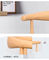 Σύγχρονες έδρες τραπεζαρίας μόδας, χρωματισμένες να δειπνήσει δέρματος έδρες με τα ξύλινα πόδια