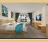 Ξύλινος πίνακας TV επίπλων κρεβατοκάμαρων ξενοδοχείων/δευτερεύουσα επιτραπέζια σύγχρονη εμφάνιση