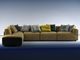 Ελαφριά πολυτέλεια καναπέδων υφάσματος επίπλων καθιστικών επί παραγγελία για το διαμέρισμα